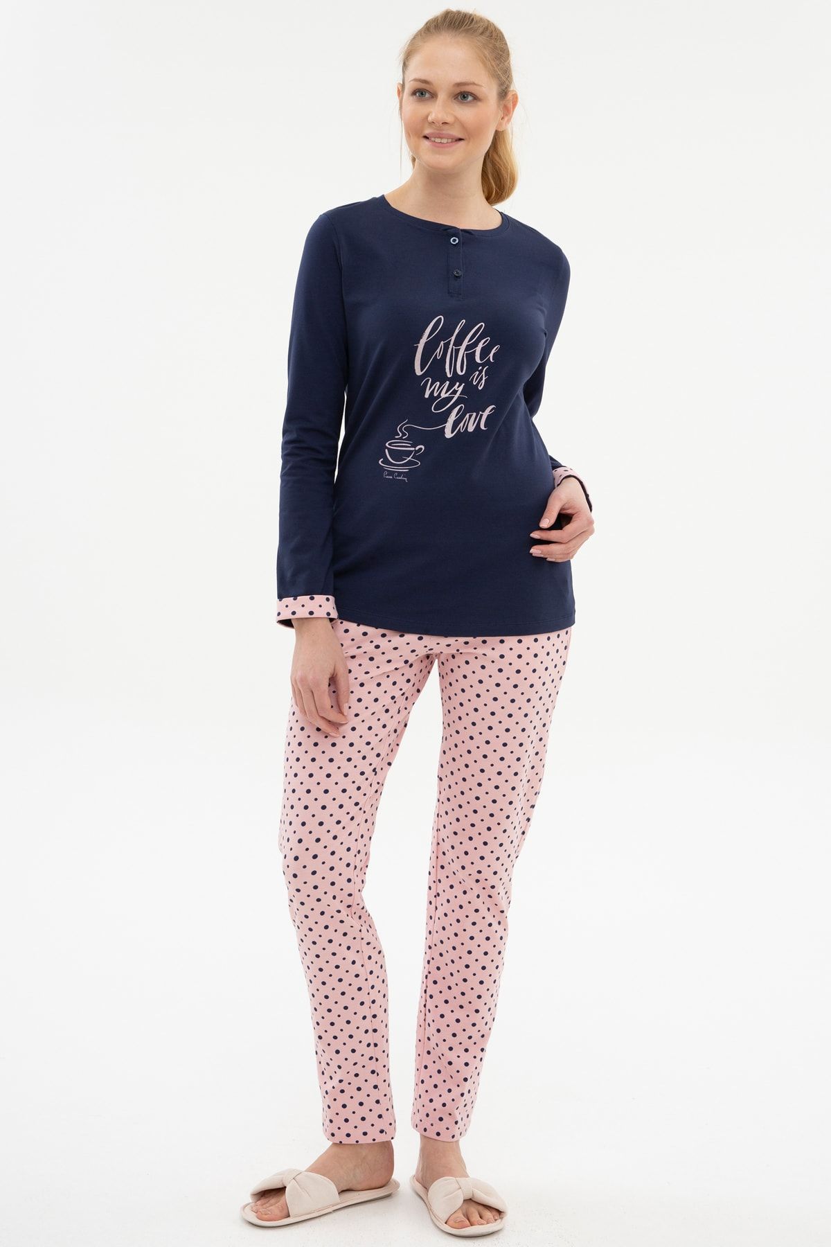 Kadın Pijama Takımı G022KS0HF.BENEKLI.1020-19K