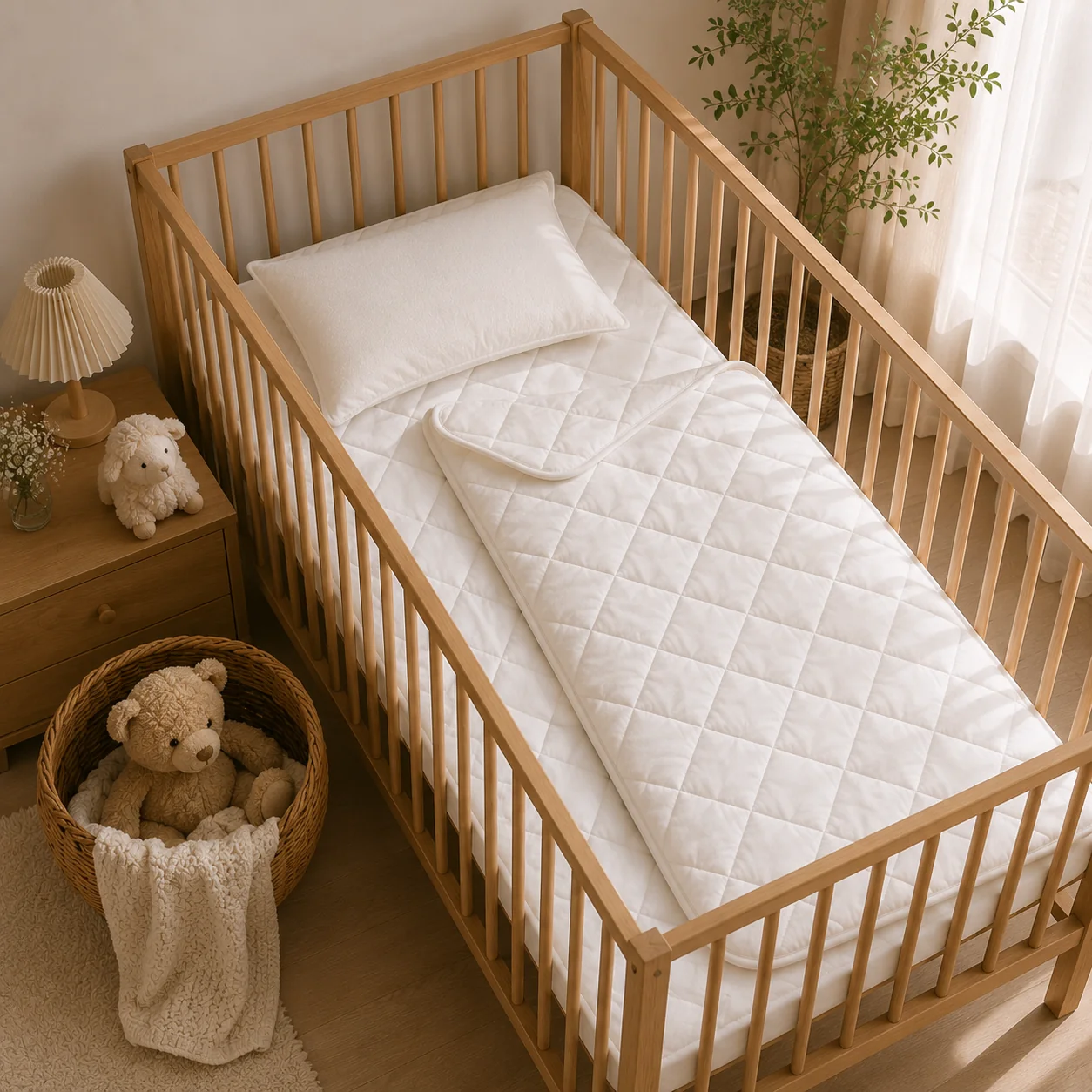 Özyurtlar Home Bebek Yün Uyku Seti (Yorgan,Yastık,Yatak Pedi) - Görsel 3
