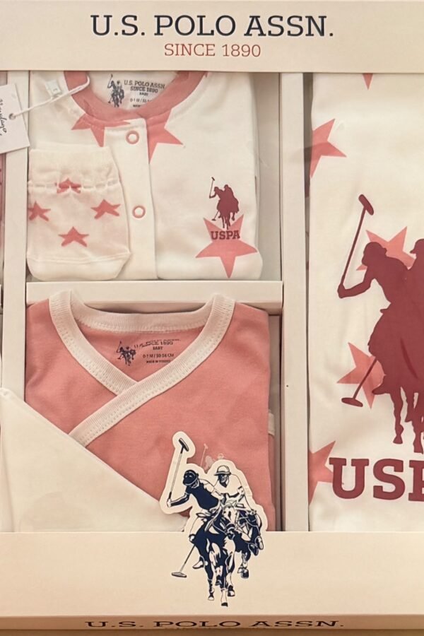 U.S. Polo Assn 10'lu Hastane Çıkış Seti USB891 Rose - Pembe (3)
